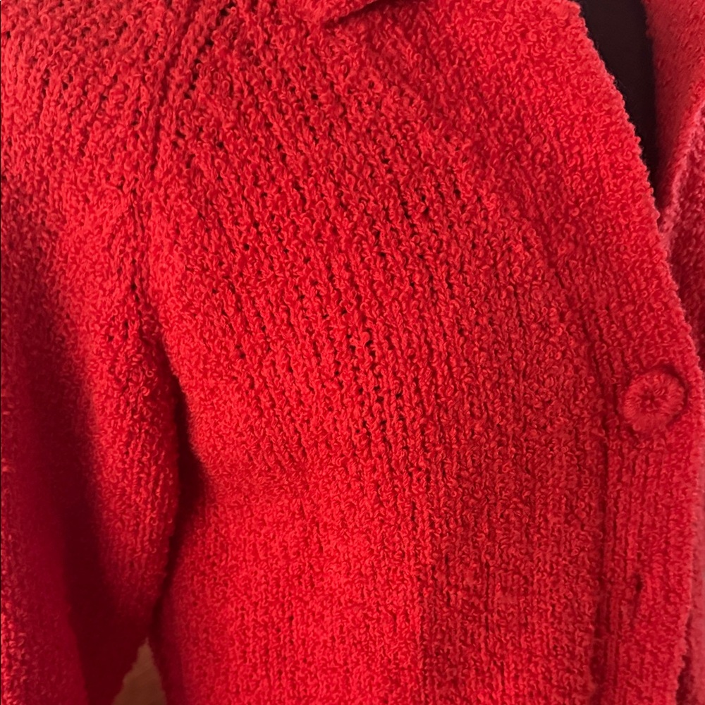 Chic Red Teddy Jacket - image 6